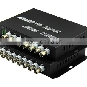 CCTV HD TVI/HDCVI/AHD 1/2/4/8/16/ch Fiber Optic Video Converter 8Ch HD TVI Video+1Ch RS485 Data thumbnail-2