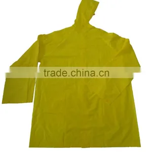 Heat Seal Yellow Pvc Rain Coat, Pvc Rainwear for Mens thumbnail-2