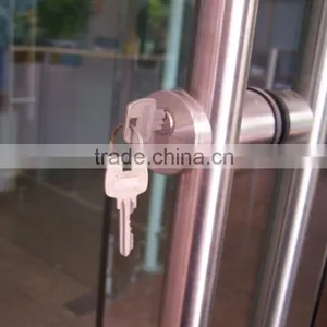 Modern Fashion Style Customized 304 Stainless Steel Glass Design Door Handle Lock Set thumbnail-5