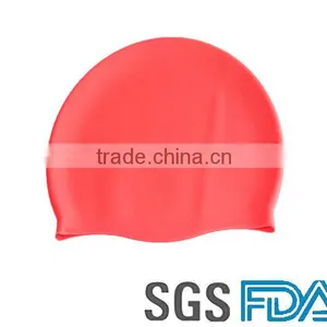 2016 New Style High Quality Silicone Rubber Swim Cap Customize Promotional thumbnail-3