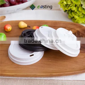 8 oz Coffee Cup Lid Disposable Pet Plastic Switch Lid thumbnail-1