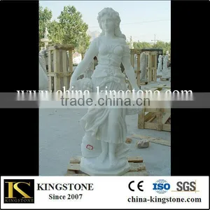 China White Marble Women Statue Carving thumbnail-1