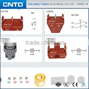 CNTD New Innovative Products 2016 Self-locking Start Stop Push Button Switch Double Pole thumbnail-2