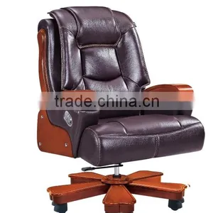 Dubai Style Geniune Leather Boss Chair thumbnail-3