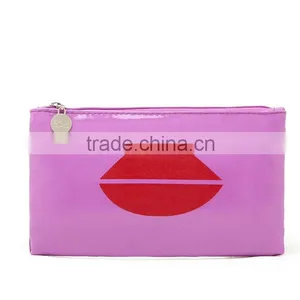 Wholesale Durable Fashion Pattern Pink PVC Cosmetic Bag thumbnail-1