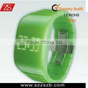 New Design Touch Digital Green Suit Ladies and Gentlemens Watch thumbnail-1