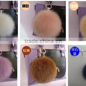Fashion Genuine Fox Fur Ball for Keychain ,bag Toy Accessories thumbnail-6