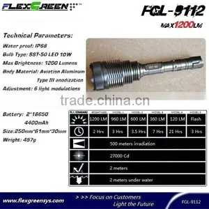 Rechargeable 18650 Battery SST-50 Led Flashlight thumbnail-2