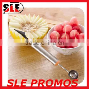 Custom Logo Melon Baller Fruit Scoop,Hot Wholesale Ice Cream Scoop Spoon,High Quality Multifunction Water Melon Kitchen Tools thumbnail-1