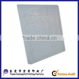 Custom Printable Single Color Blank Jigsaw Coloring Puzzle Quality Choice thumbnail-2