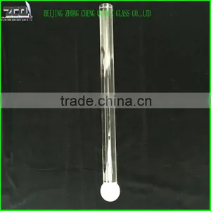 Quartz Glass Rod With a Ball Ending by Fine Grinded thumbnail-1