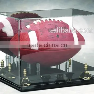 Custom Acrylic Basket Display Perspex Ball Case Clear Lucite Basket Ball Box With LED Ligtht thumbnail-4
