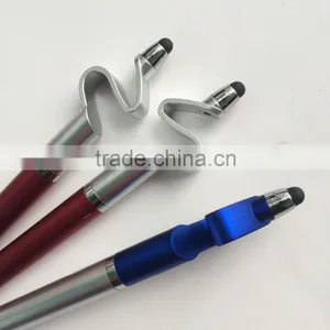 Quality Novelty Plastic Stylus Pen With Iphone Stand thumbnail-2
