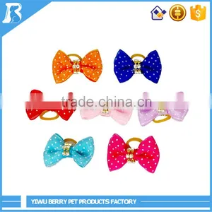 Mixed Colors Plain Dog Pet Cat Puppy Hair Bows,bridal Hair Accessories,Dog Hair Bows thumbnail-3