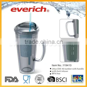 New Design Wholesale Plastic New Fruit Infusion Tumbler thumbnail-1