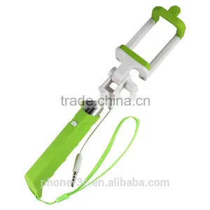Travel Products 2015 Mini Wired Rainbow Monopod With 3.5mm Jack Cable Christmas Promotional Gifts Handheld Selfie Stick thumbnail-4