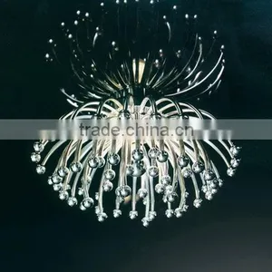 Chrysanthemum Lamp Chrome Chandeliers Pendant Light For Home Hotel Restaurant Decoration thumbnail-1