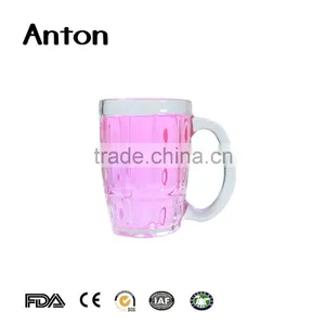 8oz Wholesale Funny Promotion Beer Glass World Cup Beer Glass Hot Sale Promotion Water Cup Glass With Handle thumbnail-2