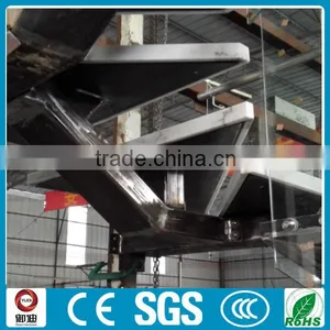 China Interior Wrought Iron Stone Prefabricated Straight Stairs --YUDI thumbnail-3