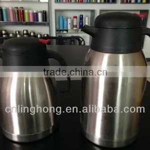 Stainless Steel Double Wall Coffee Pot/hot Water Pot thumbnail-1