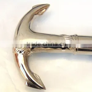 Brass Walking Stick/Antique Brass Walking Stick/Anchor Handle Walking Stick/stylish Walking Stick Wk1112 thumbnail-1