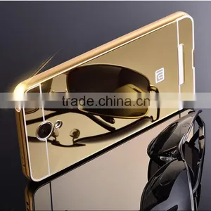 PC Mirror Back Cover Case Cell Phone Case Aluminum Metal Bumper Case For Xiaomi For Redmi Note 2 thumbnail-1