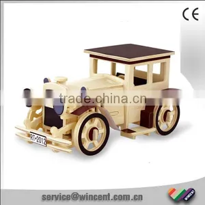 Assembling 3D Wooden Puzzle Car Toy thumbnail-1