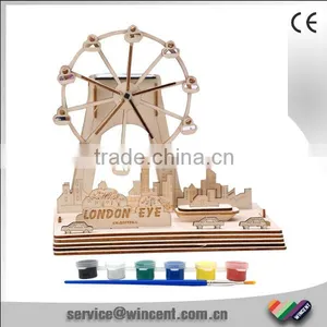 DIY Solar Powered Wooden Ferris Wheel 3D Puzzle Toys thumbnail-1