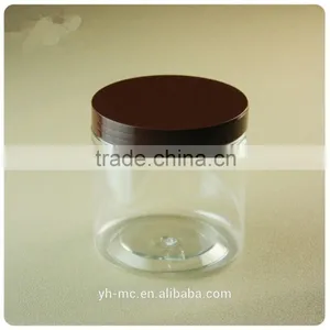300ml Large PET Plastic Cosmetic Jar With Plastic Cap 68mm thumbnail-2
