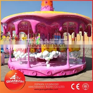 Happy Carousel! China Manufacture Sweet Worm Merry go Round Playground for Kids thumbnail-1