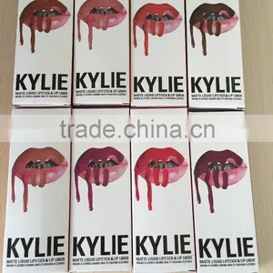 IN HOT SALES Kylie Matte Liquid Lipstick and Lip Liner With 8 Colors for Lady thumbnail-1