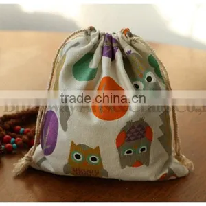 Promotion Canvas Fabric Drawstring Bag With Custom Logo thumbnail-5