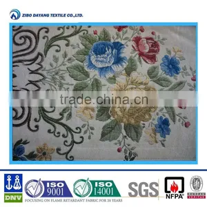 100% Inherently Flame Retardant Floral Textile for Hotel thumbnail-3