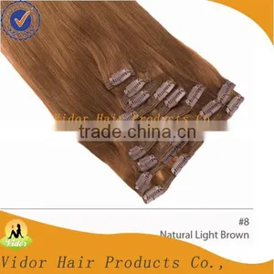 Wholesale Virgin Brazilian Clip in Hair Extensions thumbnail-1