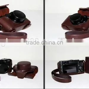Factory High Quality Lovely Stylish Leather Camera Bag in Dongguan thumbnail-2