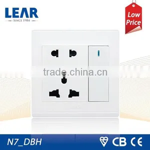 On Sales N7 Series Electric 2 Pin and 3 Pin Socket With Wall Switch thumbnail-1