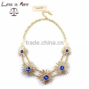 Nickel and Lead Free Chunky Statement Necklace thumbnail-1