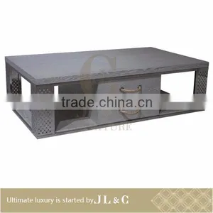 JT21-04 Coffee Table Starry Hollow Pattern Stainless Steel JL&C Luxury Home Furniture thumbnail-3