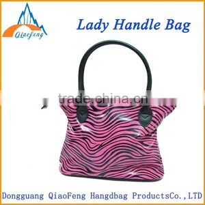 Shiny Stripe pu Lady Handbag , Elegance Ladies Tote Bag Quality Choice thumbnail-1