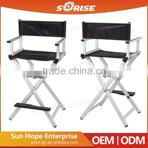 CE Certificate Aluminum Director Chair Black Makeup Chair thumbnail-1