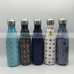 500ml Stainless Steel Bottle Insulated Bottle/ Vacuum Water Drinking Bottle Black Air Transfer thumbnail-1