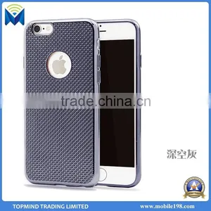 Hot Sale Woven Pattern Electroplate TPU Case Cover for Samsung Galaxy S6 thumbnail-5