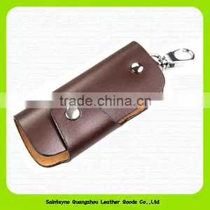 15108 Simple Designer Key Holder Genuine Leather Key Purse thumbnail-1