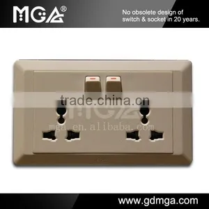MGA A8 Series Universal Wall Socket With Switch thumbnail-5