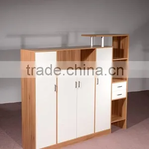 HC-M023 Modern White Office Chipboard Wooden File Cabinet Furniture thumbnail-1