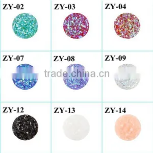 12mm Flat Back Resin Druzy Cabochons Wholesale thumbnail-5