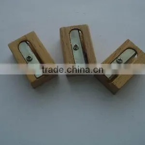Factory Wholesale One Hole Cheap Wooden Pencil Sharpener thumbnail-1
