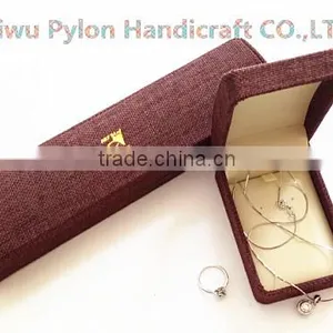 Antique Plastic Jewlery Box Wrapping Linen Wholesale thumbnail-3