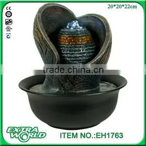 Sea Waving Design Resin Tabletop Water Fountain thumbnail-6