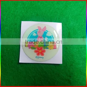 Custom Bunny Glow in the Dark Epoxy Sticker thumbnail-1